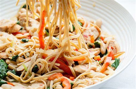 Looking for seafood linguine recipes? Recipe: Chicken Sausage Linguine Skillet | Tasty pasta ...