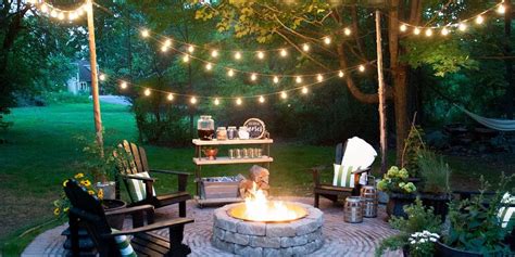 modern backyard best backyard lighting ideas for a party small backyard ideas. 32 Backyard Lighting Ideas - How to Hang Outdoor String Lights