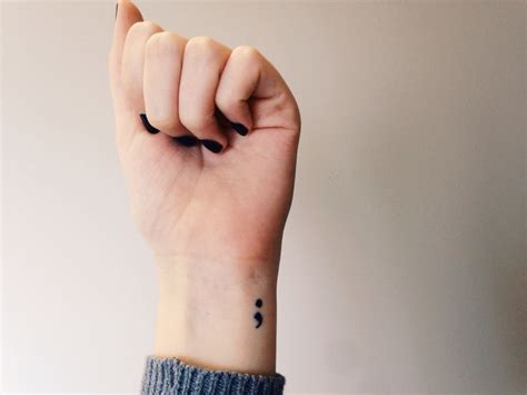 So a semicolon tattoo is always special not only to the wearer but to the society as well. Here's The Profound Meaning Behind The Trendy Semicolon Tattoo