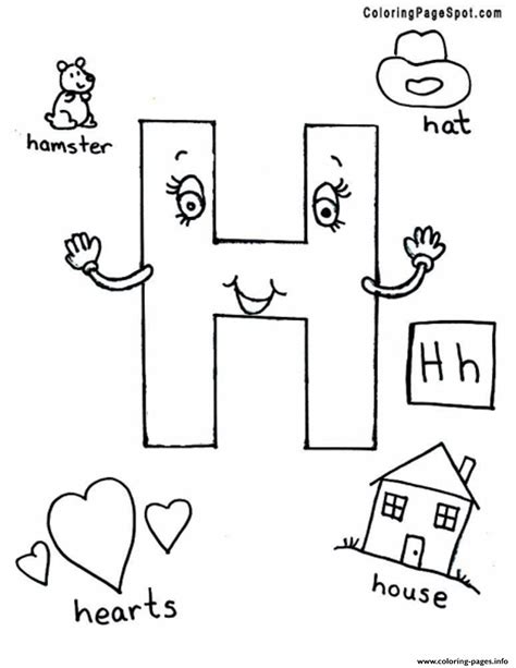 This alphabet song in our let's learn about the alphabet series is all about the consonant letter hyour children will be engaged in singi. Different Words For H Alphabet S Printabled0c7 Coloring Pages Printable