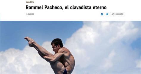 Ha sido 5 veces finalista olímpico. Rommel Pacheco es portada digital de Olímpicos de Tokio - De Peso Yucatán
