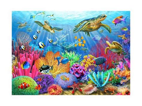 We have 50+ amazing background pictures carefully picked by our community. 'Turtle Coral Reef' Art Print - Adrian Chesterman | Art.com