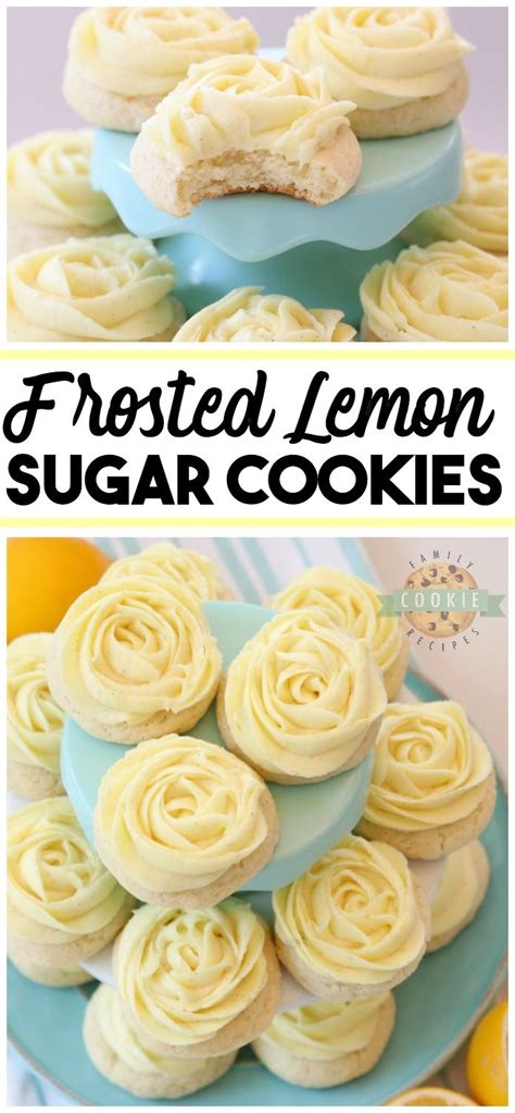 The texture is just fantastic, and the cookies have the best sugar cookie. Frosted Lemon Sugar Cookies | Recipe | Lemon sugar cookies, Yummy sugar cookies, Easy sugar cookies