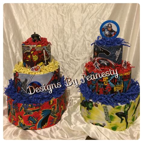 Marvel birthday cake marvel cake just cakes cakes and more baby groot cake brithday cake galaxy cake fake avenger cake cake design inspiration gravity defying cake superhero cake. 3 layer Superhero/Marvel Comic diaper cake Designs By ...