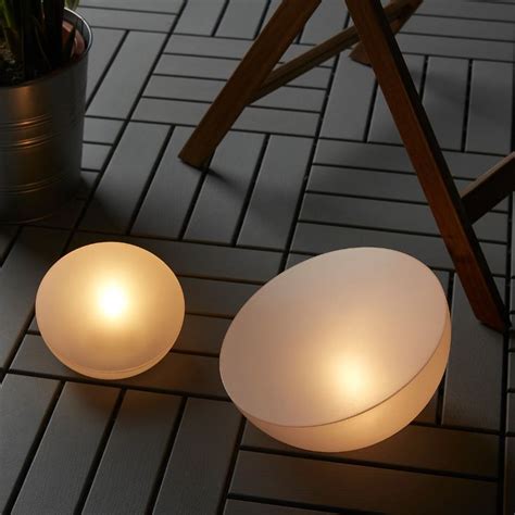 These high quality lytworx solar warm white led opaque globes are perfect for decorating your garden, balcony, campsite, party, wedding, and any with a 6 hour working period, 2 functions, as well as a solar panel battery power, these lights will continue to stay bright throughout your entire evening. SOLVINDEN LED solar-powered light, outdoor, half globe ...