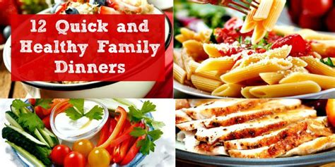 12 Quick and Healthy Family Dinners - For Busy Moms with ...