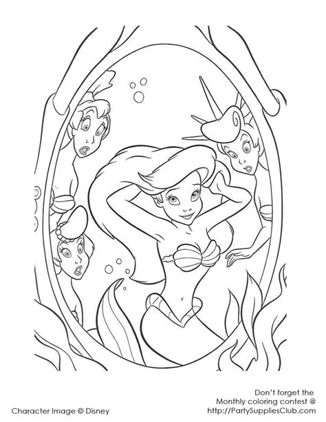 These disney's the little mermaid coloring pages and activity sheets are absolutely free. Ariel and sisters | Ariel coloring pages, Mermaid coloring ...