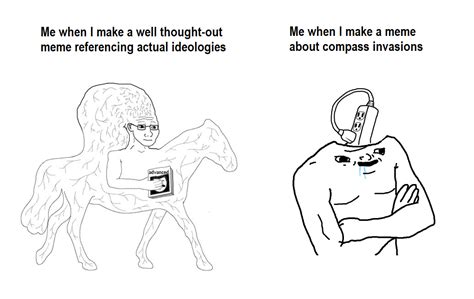 Whomst wojak meme 4chan brain smartest pixel threads secular experiment end brains arguing think he variations variants nymag. New but someone had to say it : PoliticalCompassMemes