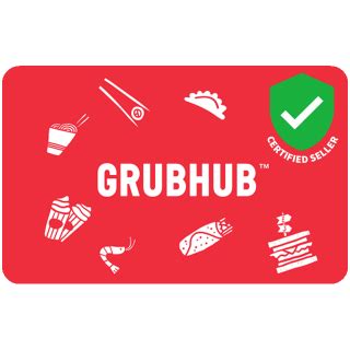 A) customers are required to head to the grubhub website and app to buy the gift cards. $25.00 GrubHub Gift Card USA INSTANT🚀 - GrubHub Thẻ quà ...