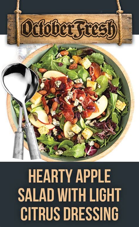 Toss apples with pineapple juice, drain if necessary. Hearty Apple Salad with Light Citrus Dressing | Recipe ...