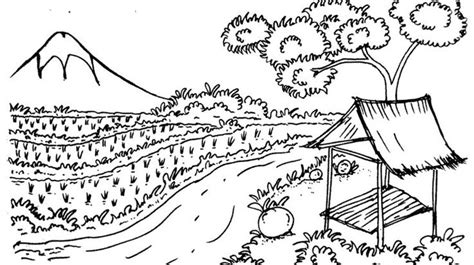 .gambar pemandangan gunung dan sawah, gambar pemandangan anak sd, gambar pemandangan yang mudah, gambar pemandangan sawah, gambar pemandangan gunung dan rumah, mewarnai gambar pemandangan, sketsa gambar pemandangan alam. Mewarnai Gambar Pemandangan Gunung Dan Sawah - Kreasi ...