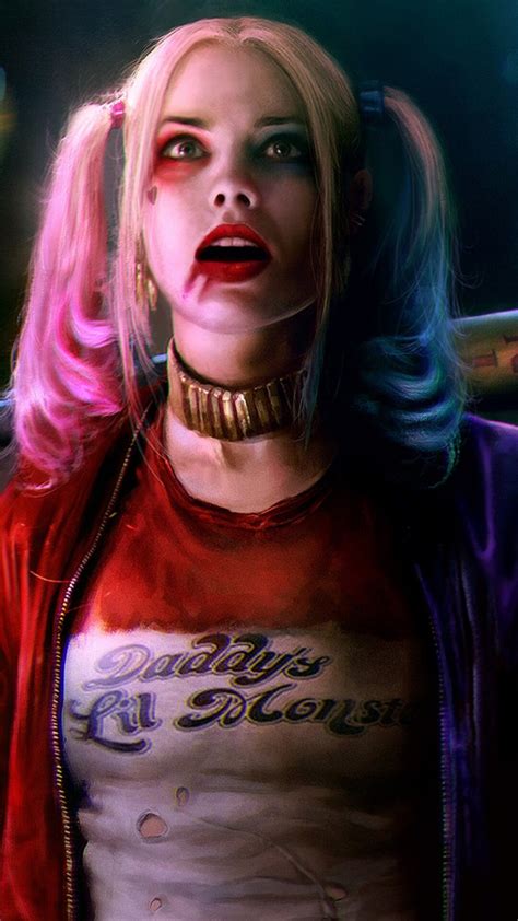 Margot robbie adeta yıldız olmak için doğmuş. 1080x1920 Margot Robbie As Harley Quinn Iphone 7,6s,6 Plus ...