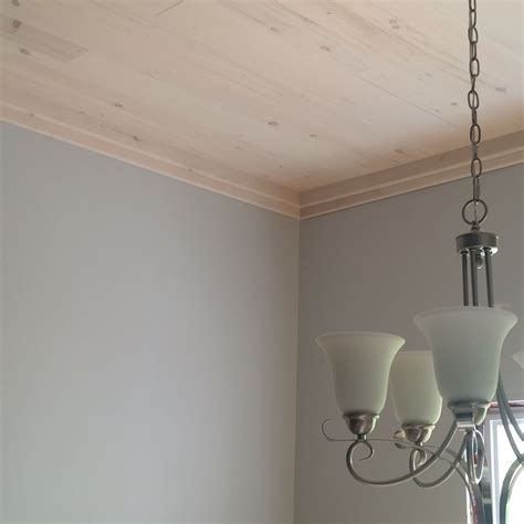 I think this looks especially good on rooms with crown molding. DIY flat crown moulding | Ceiling lights, Chandelier, Lamp