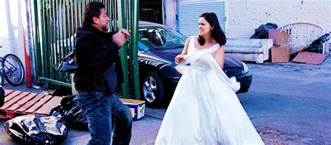 Amy can chase down a criminal in a wedding dress. rosa x amy on Tumblr