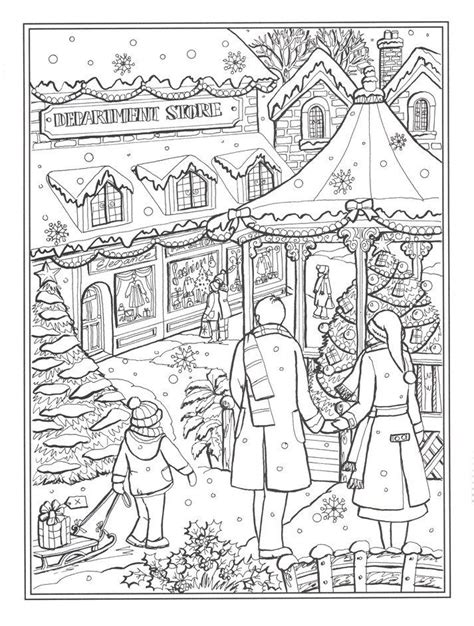 Family setting up the nativity scene. Country Christmas Coloring Book: Teresa Goodridge ...