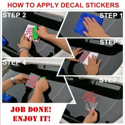 Print car stickers to share your brand or message on the road. how to apply a vinyl car stickers on your vehicle back ...