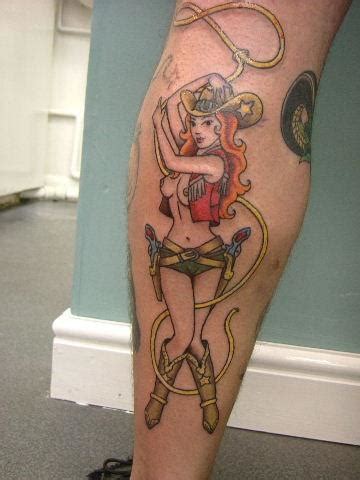 Cowgirl up tattoo horseshoe #tattoo, tattoos, pinterest. Theresa-Gordon-Wade-Cowgirl-Pin-Up-Old-SchoolTattoo