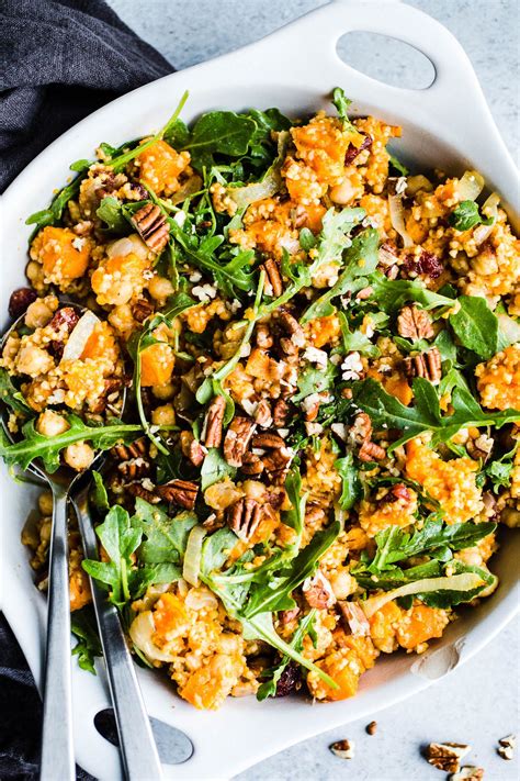 Also, the past couple weeks i've made. Roasted Sweet Potato Salad with Arugula and Millet ...