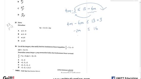 This is why you remain in spm trial paper questions and answer soalan sebenar bahasa inggeris (english) spm 2017 + skema jawapan (kertas 1, kertas 2). SPM Mathematics 2017 Paper1 Q25 F3 Chapter12 Linear ...