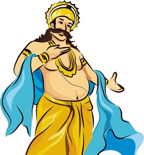 Onam wishes in malayalam maveli. Onam mahabali vector Free vector in Encapsulated ...