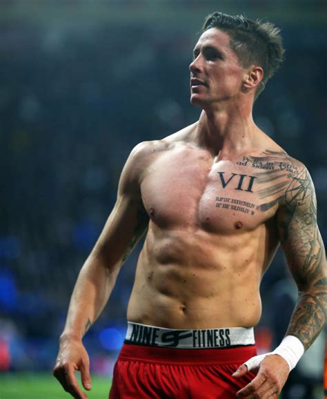 Saul has some interesting tattoos on his. fernando torres | Tumblr