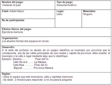 Es recomendable para mayores de cinco años. Juegos recreativos para el mejoramiento de la ...