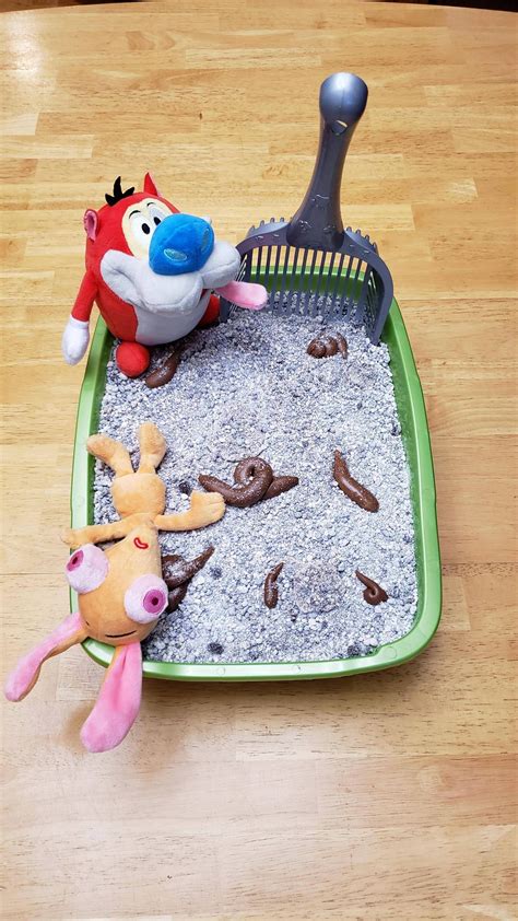 Although the product was gratis, all opinions in this. Homemade Ren & Stimpy oreo and tootsie roll cat litter ...