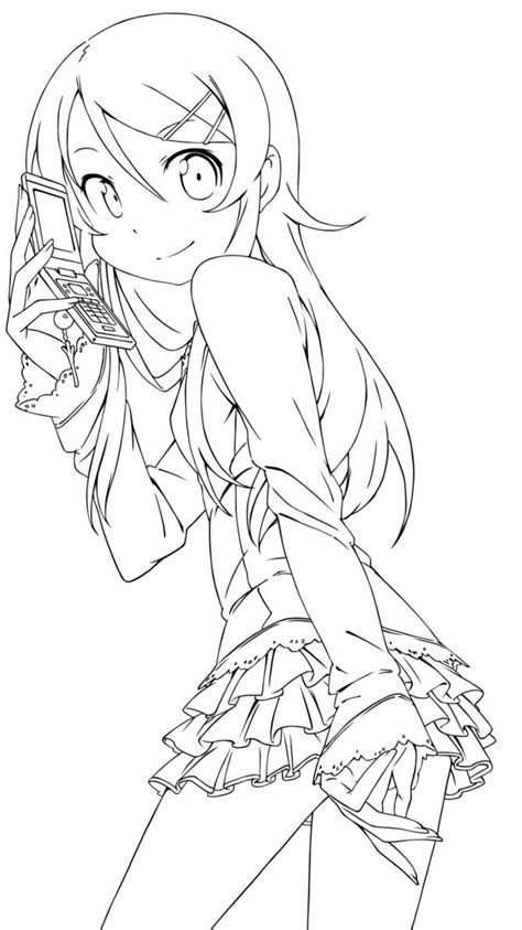 Print all of our kawaii coloring pages for free, share them with your friends and have a fun coloring day! Kirino Kousaka lineart by Mayuuki-chan on deviantART ...