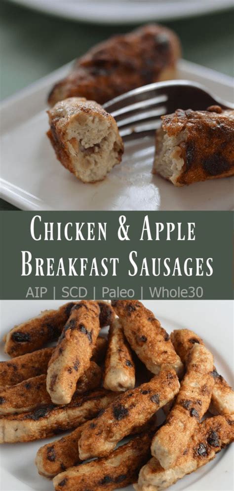 Typically shrimp boils use andouille pork sausage but this one gets a healthier spin with some andouille chicken sausage. Chicken and Apple Breakfast Sausage (AIP, SCD) | Gutsy By ...