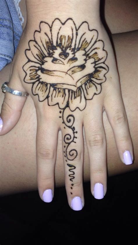 Save 20% with code 20madebyyou. Rose hand henna | Hand henna, Henna hand tattoo, Henna