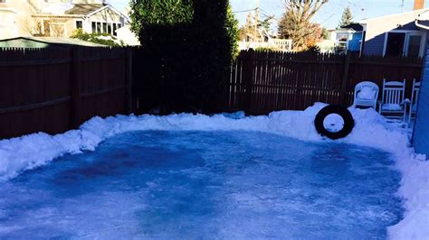 There are many approaches to build an ice rink in your backyard but you must follow the basic rules. How To Build a Backyard Ice Hockey Rink - YouTube