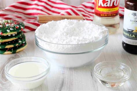 About 1 tsp of corn syrup per 1 cup of icing. Easy Sugar Cookie Icing (That Hardens!) - The Anthony Kitchen