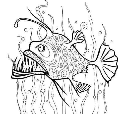 Select from 36048 printable crafts of cartoons click the seaweed coloring pages to view printable version or color it online (compatible with ipad. Angler Fish Between Seaweed Coloring Pages : Best Place to ...