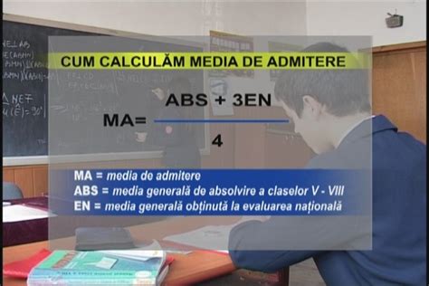 Mar 31, 2015 · calculator de medii şcolare. Cum se calculează media de admitere la liceu. Formula de ...