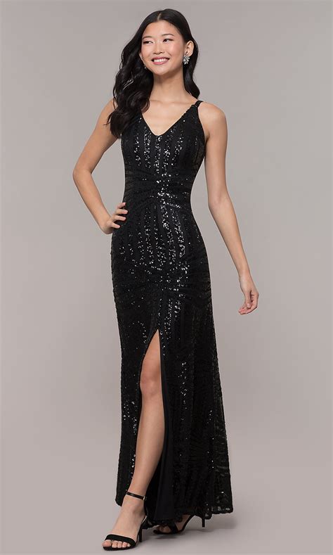 35,002 results for sequin formal dress. Striped Sequin V-Neck Long Black Formal Evening Dress