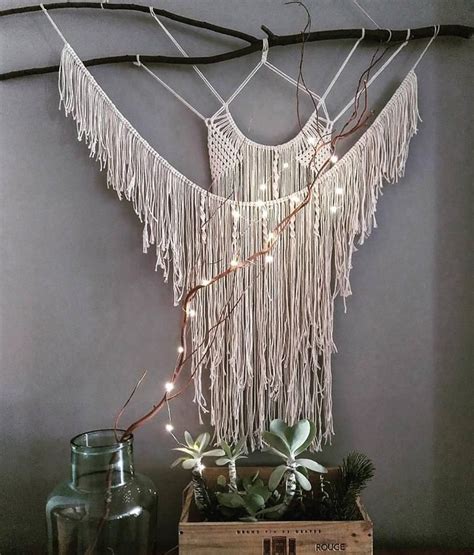 Bohemian macrame wall hanging diy craftsy projects with pallets. Pin by Linda ( Bohemianpages) Page on Macrame & Weavings ...