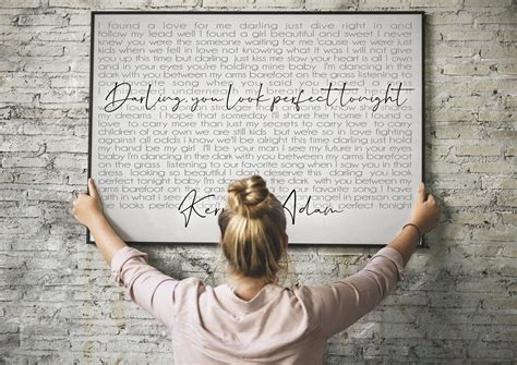 Lyrics to use for matching couples bios matching bios for couples. Song lyric wall art Digital Download Wedding song lyric ...