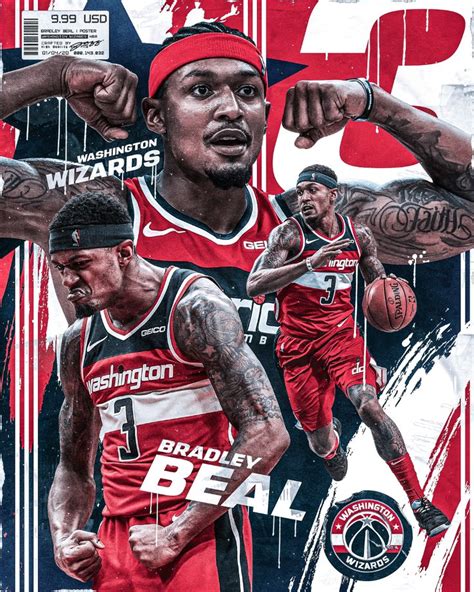 Lineup changes, injury news, and our own player ratings. Bradley Beal #3 | Washington Wizards on Behance in 2020 ...