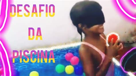 Piscina é muito bom né? Desafio na piscina - YouTube