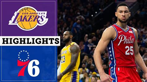 We, stream2watch, don't own, host, or upload any of the streams you see here. Sixers vs. Lakers: January 25, 2020 | Highlights & Sound ...