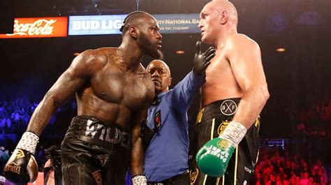 Tyson fury & deontay wilder will not separate during 6 minute faceoff | fury wilder 3 july 24th ppv. Boxeo: Tyson Fury 'propina otro nocaut' a Deontay Wilder ...