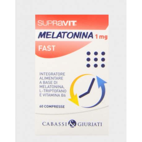 Cabassi & Giurati Melatonina 1mg Fast Supravit 60 ...