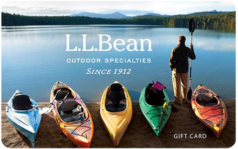 The l.l.bean gift card will be honored for merchandise purchased at our retail stores and outlets, through our catalogs, at llbean.com and for outdoor discovery programs or outdoor discovery trips. L.L.Bean Gift Cards and e-Gift Cards: Delivered FREE by Mail or Email