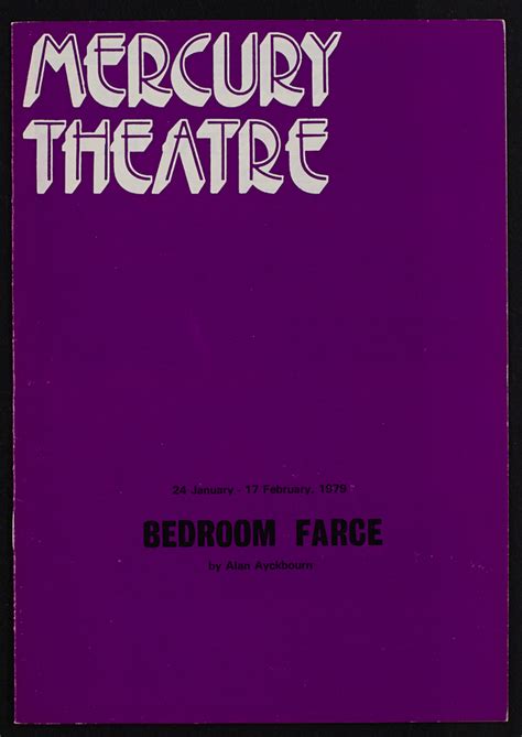 Boeing boeing is a classic french farce for the stage by marc camoletti. Programme for 'Bedroom Farce' by Alan Ayckbourn - Mercury ...