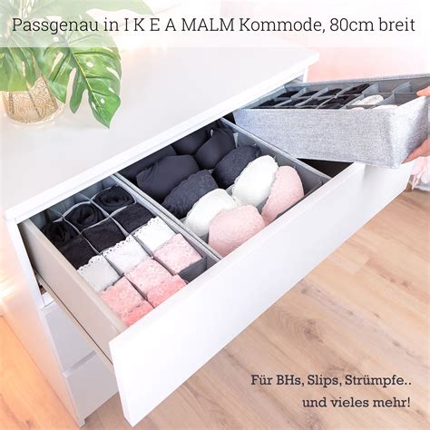 Ikea malm 2 drawer chest description: Malm Organizer, 3er Set, für IKEA Malm Kommode in 2020 ...