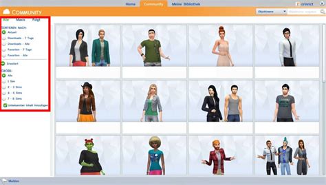 Use the gallery to browse, share, and download new content without ever leaving your game. Die Galerie - Crinrict's Sims 4 Hilfe Blog