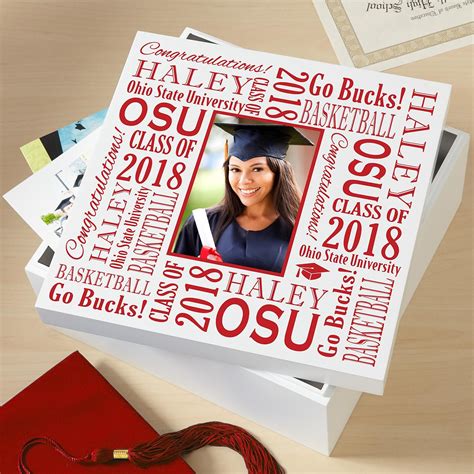 Just for him personalized luxury fleece robe. Treasured Memories Graduation Photo Keepsake Box | Best ...