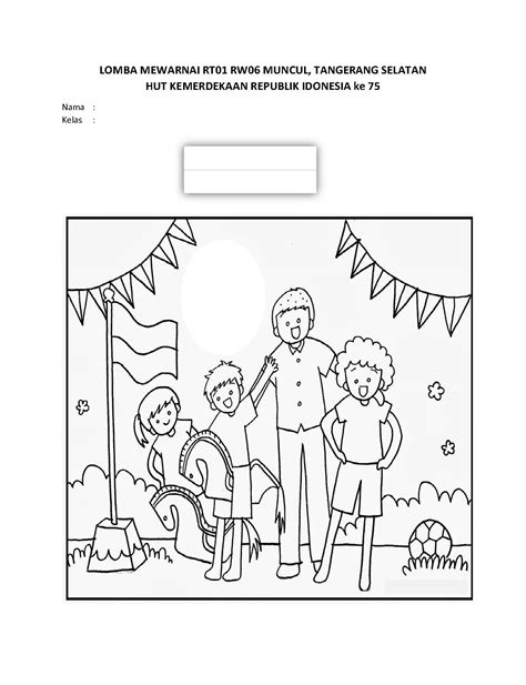 Dari deskripsi tema indonesia tangguh, indonesia tumbuh, juga menggambarkan komposisi dinamis antar bentuk geometris yang sederhana gambar ucapan selamat hari kemerdekan ri 76 di desain untuk dapat digunakan sebagai story di platorm media sosial facebook, instagram, twitter. Lomba Mewarnai tema HUT Kemerdekaan Republik Indonesia