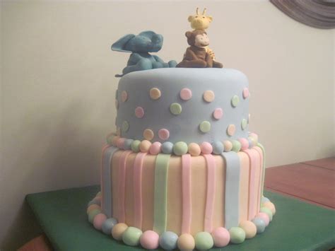 This shower idea can be a perfect theme for baby boys or baby girls by basing the colors on the gender of the baby. Unisex Baby Shower Cake - CakeCentral.com