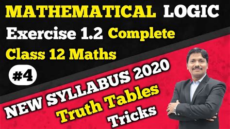 Maybe you would like to learn more about one of these? Mathematical Logic Part 4 Ex.1.2 How To Prepare Truth ...